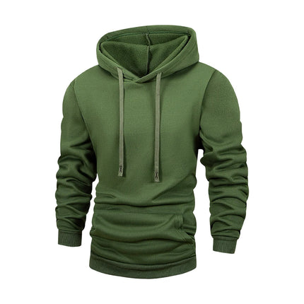 Men's Fleece Pullover Hoodies Unisex Autumn Winter Hooded Sweatshirt Outerwear Fashion Casual Hoodie for Men Male Clothing Coat