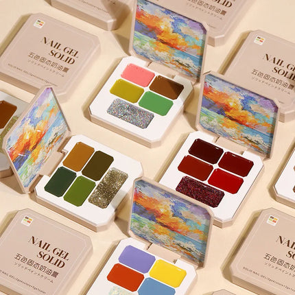 Solid Nail Polish Color Mud Gel Full Coverage Painting Nail Art Glue Mousse Creamy Texture Manicure Varnishes Solid UV Gel Plate