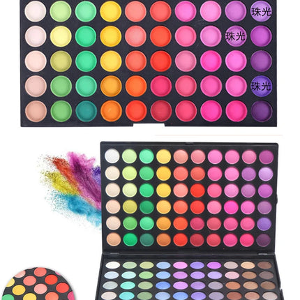 120 Color Eyeshadow Palette Glitter Matte Shimmer Finishes Eye shadow Palette Colorful High Pigment Eyes Makeup Palette for Part