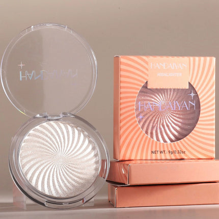 6Colors Face Brightening Highlighter Palette Monochrome Pearlescent Fine Glitter White Champagne Waterproof High Gloss Highlight