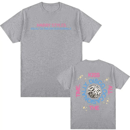 2026 New Album Print Tops 2026 Latest Harry Styles Fan Cotton T-shirt for Fans of His  T Shirts Casual Loose T Shirts Unisex