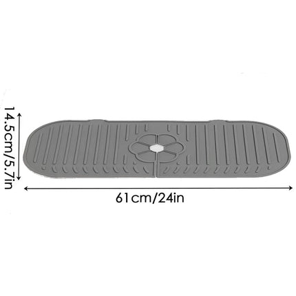 Kitchen Faucet Splash Pad Silicone Sink Faucet Splash Guard Mat Sponge Drain Pad Countertop Protector for Kitchen Bath Gadgets