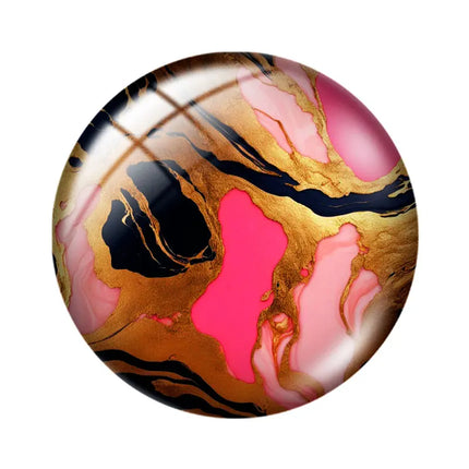 Blush and Hot Pink Marble mix 12mm/18mm/20mm/25mm Round glass cabochon flat back Making findings for custom DIY bracelets