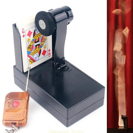 Magical Performance Remote Control Card Fountain Tricks Card Toy Device Stage Prop Gift for Beginner