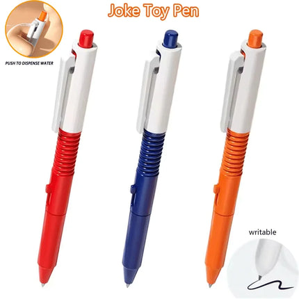 1/3/5Pcs  Prank Ballpoint Pen Novelty Spoof Water Spray Function Signature Pen Campus Prank Water Spray Writable Pen Toys Gift