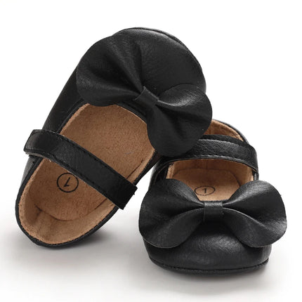 Baby Girl Casual and Comfortable Solid Color Mary Jane Shoes Lightweight and Non Slip Spring and Autumn Walking Shoes