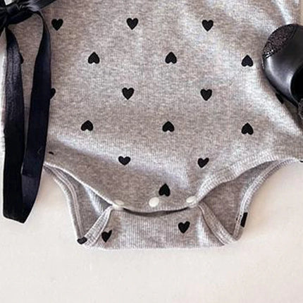 Baby Rompers 2025 Spring Autumn Long Sleeve Triangular Jumpsuit Polka Dot Printed Newborn Clothes Infant Rompers