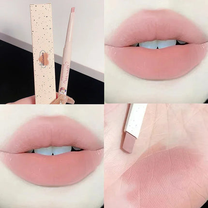 Milk Matte Smooth Lip Liner Pen Makeup Waterproof Lasting Contouring 3D Lips Lip Stick Pencil Nude Pink Lip Tint Lips Cosmetic