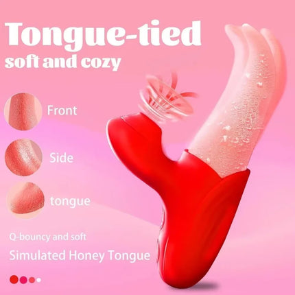 Powerful Tongue Vibrator Female Licking Clitoris Nipple Stimulator Sucking Vagina Massager Masturbation Sex Toys for Women 18+