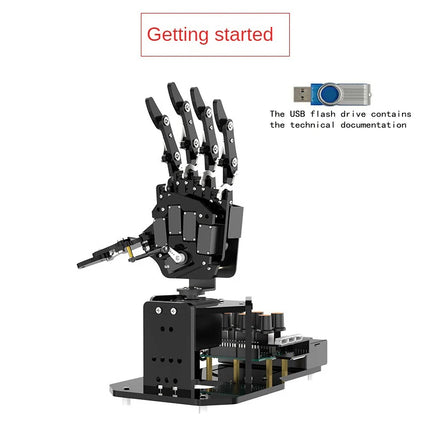 Open Source Code AI Bionic Robot Hand Support Somatosensory Glove 6 Dof Robotic Fingers for Arduino Programming Robot DIY Kit