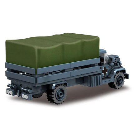 World War 2 WW2 Army Military Soldiers Armor Halftrack Main Station Tank Building Blocks Bricks Model DIY Assembly Toys For Kids