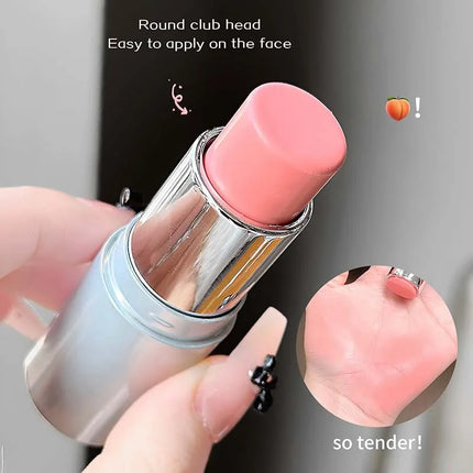 Smooth Blush Stick Expansive Color Natural Long Lasting Matte Makeup Monochrome Creamy Rouge Face Lip Makeup Stick