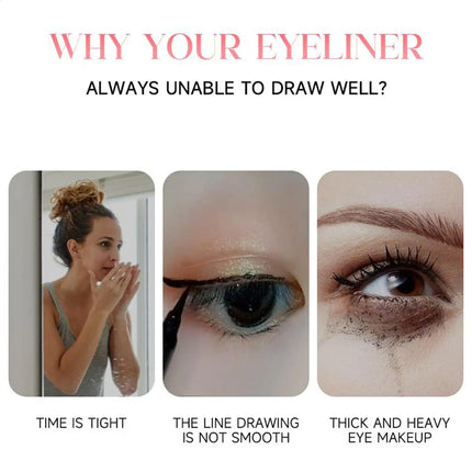 Black Eyeliner Stamp Brown Eyeliner Stencils Pencil Smooth Precise Pen Tool Quick-drying Liquid Eyeliner gift for girlfriend