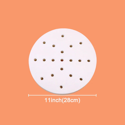New Air Fryer Paper Special For Baking Kitchen Food Oil-proof Double-sided Silicone Oil Paper Non-Stick Steamer Pad Mat Papers