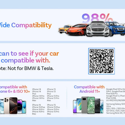 OTTOCAST Play2Video Ultra 3 In 1 Ai Box Wireless CarPlay Android Auto Adapter Built-in APP Hub for Youtube Netflix IPTV Tiktok