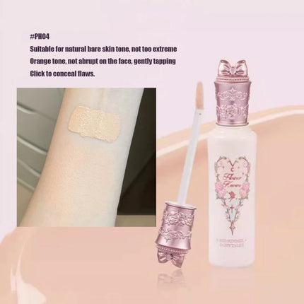 Flower Knows Sweetie Bear 4-Color Concealer Palette Long-Lasting Full Coverage Waterproof Creamy Texture Makeup