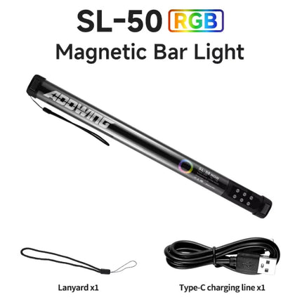 MIAOTU Handheld RGB Colorful Stick Light 30CM Handheld LED Light Wand CRI 95+ 2500K-9000K Photography Studio Lamp