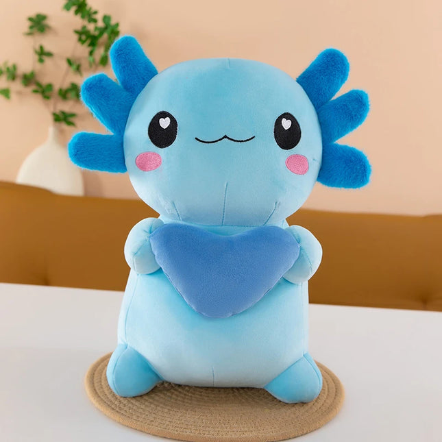 Cross-Border New Model of Four-Color Axolotl Plush Toy, Cross-Border Hexagonal Dinosaur Toy, Soft Axolotl for Couples
