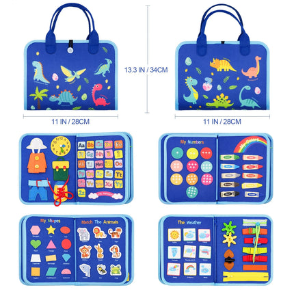 Montessori Busy Board Toys Toddlers Busy Book For Fine Motor Educational Learning Activities With Life Skills Sensory