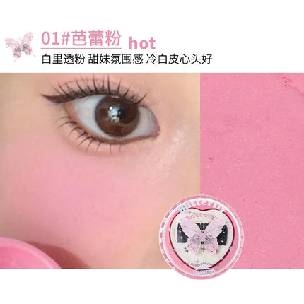 Flortte Air Powder Blush Cream Highlight Natural Nude Repair Brightening Face Thin Glitter Pure Desire Makeup With Puff