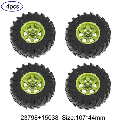 4WD RC Car Chassis Electric Drive Climbing Car Off-Road Technical with Suspension Shocks 8CH APP Remote Control MOC PF 8882 8878