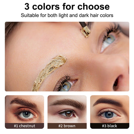 Eyebrow Tint Dye Professional Eyebrow Dye Waterproof Long-lasting Eyebrow Brow Kit Semi Permanent Eyebrow Home Use Pro Kit