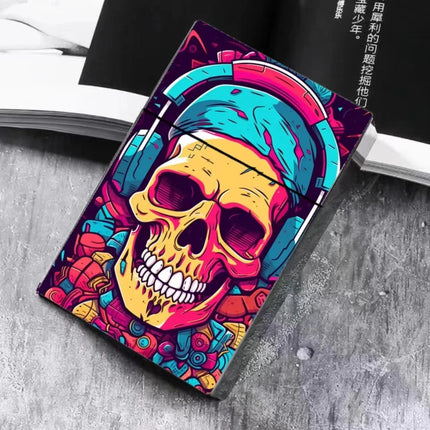 Scary Style For 8mm Plastic Cigarette Box 20Pcs Big capacity Ghost Skull Cigarette case Halloween Decoration Smoking Tools