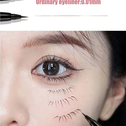 3 Colors Brown Lying Silkworm Liquid Eyeliner Pen Waterproof Big Eyes Makeup Smooth Quick-drying Women Cosmetics Beauty Tools