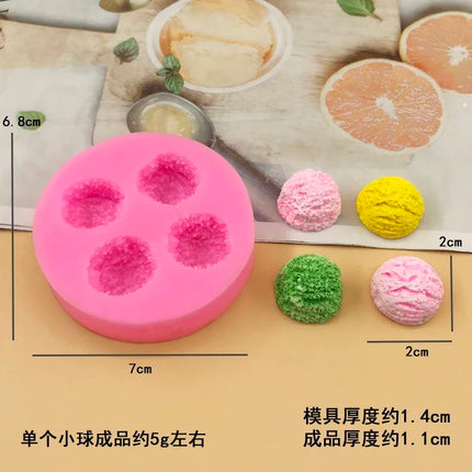 VERIDIAN Ice Cream Cone Silicone Molds Mousse Chocolate Fondant Cake Mold DIY Candle Mold Cake Decoration Baking Accessories