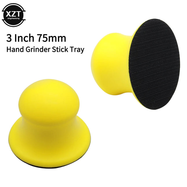3Inch 75MM Hand Sanding Block Back-up Sanding Pads for Sandpaper Sanding Discs Holder for Woodworking Manual Polishing Hook-Loop