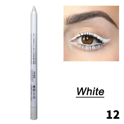 1Pc 14 Colors Eyeshadow Pen Multifunctional Highlighter Pearl Glitter Eyeliner Gel Eye Makeup Pen Monochrome Highlighter