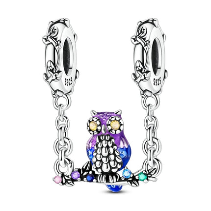 Silver 925 Charm Bead Rose Heart Pandent Butterfly Orchid Clasp Clip Fit Original Bracelet Pendnat Diy For Woman Jewelry