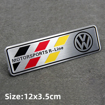 Volkswagen Series Aluminum Badge Car Body Stickers Decals For VW GTI Polo Golf Passat Tiguan Arteon Touareg Taigo Caddy Jetta CC