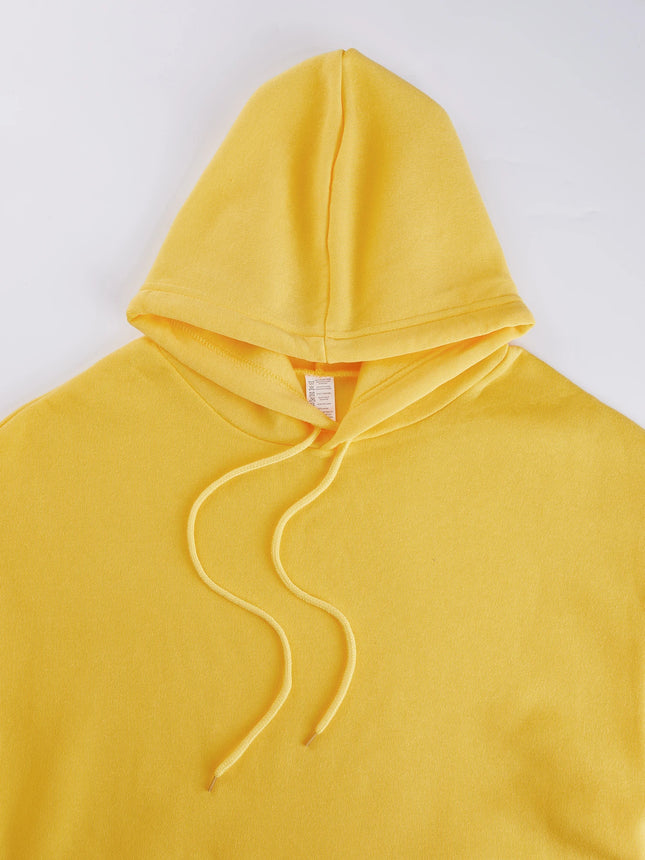 Autumn Casual Solid Sweatshirt Street Comfy Tracksuit Fleece Pocket Hoody Man Basic Warm Streetwear Soft Loose Clothes Unisex