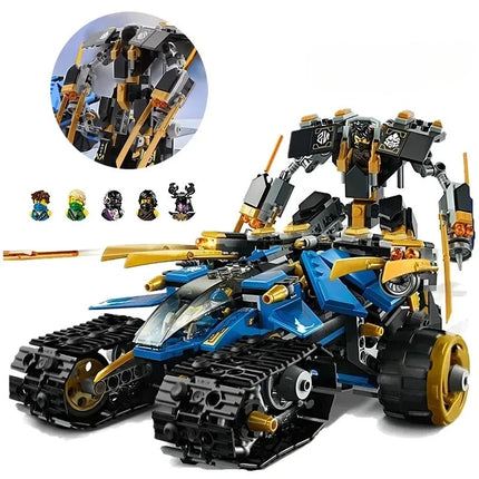 606pcs Thunder Raider Mechanical Warrior Robot Mecha Building Blocks Model Toys for Kids Adult Gift