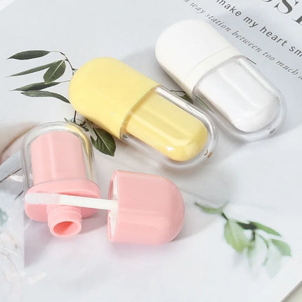 10/30/50pcs Empty 3ml Cute Multi-color Oval Ice Cream Lip Gloss Tubes Empty Liquid Lipstick/Lip Oil Bottle Cosmetic Container