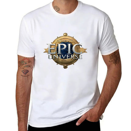 Universal Epic Universe Logo T-Shirt - UNIVERSAL DESTINATIONS & EXPERIENCES T-Shirt Blouse blacks t shirts for men pack