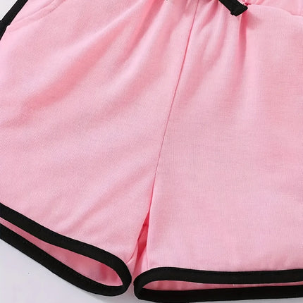 2025 Disney Stitch Girls 3-12Y Summer Romper. Thick-strap off-shoulder loose breathable shorts jumpsuit. Casual outfit!