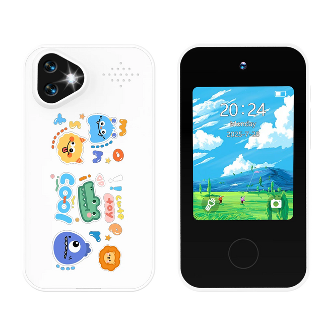 Kids Smart Phone Toy Dual Camera 1080P HD Educational Game Music Player Safe Mode Early Learning Toy Birthday Gift For Boys Girl
