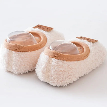 Autumn Winter Children Slippers Toddler Plush Floor Socks Boy Girl Soft Sole Anti-slip Walking Shoes Indoor Home Kids Shoes