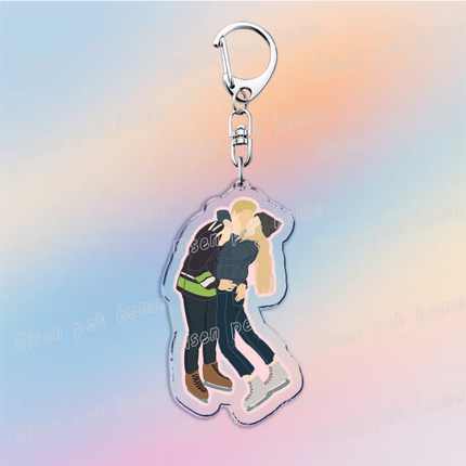 Classic TV Show Off Campus Keychains Elle Kennedy Briar U Garrett Graham Hockey Keyring Jewelry Fans Friends Gifts