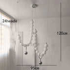 24 heads silver / Warm White
