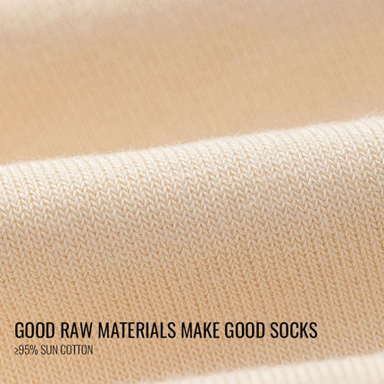 MiiOW 100% Pure Cotton Socks Men Business Dress Long Sock Black White Breathable Sport Sock Antibacterial Anti Odor Crew Socks