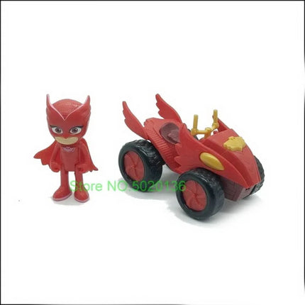 New Figure Masks Toy Set with Vehicle Of Toys Cars Figures Christmas PJ Toys Kids Gifts