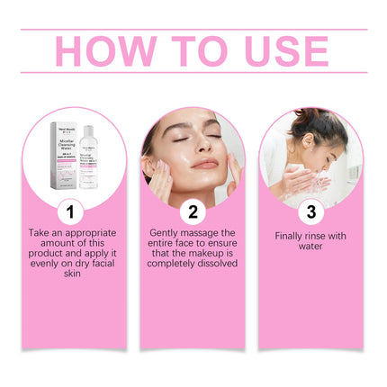 100ml Micellar Water Hydrating Facial Cleanser Deep Makeup Remover Cleaning Water Refresh Hydrate Cleansing For Sensitive Skin