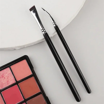 Bent Liner Makeup Brushes Angled Eyeliner Brush Eyeshadow Eye Brow Brushes Tool Fine Eyeliner Brushes Eye Contour Makeup Tool