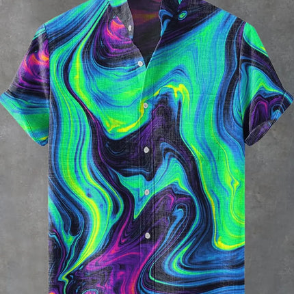 Men's Casual Fashion New Shirt Art 3D Animal Printing Pet Dog Pattern Shirt Casual Comfort Fashion Shirt