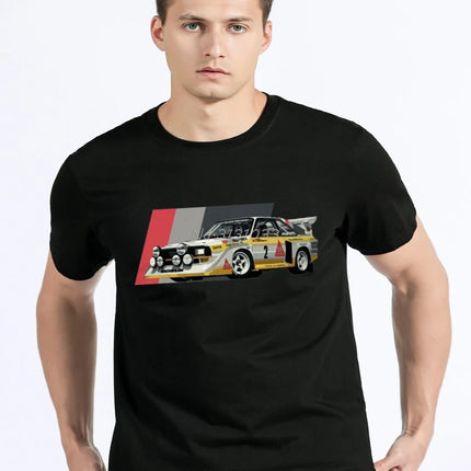 Sport S1 E2 Group B Rally Car Stig Blomqvist Mikkola And Walter T-Shirt Casual T Shirt Cotton Tops Men's Clothing Unisex T-shirt