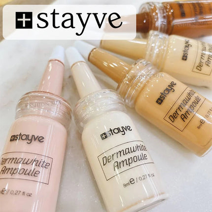 8ml Add Niacinamide/Peptide Stayve BB Glow Ampoule Liquid Foundation Skin Care Serum Essence