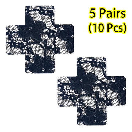 Women Self-Adhesive Disposable Lace Nipple Cover Breast Pasties Stickers For Strapless Clothes Sex Toys Flirtation Accessories